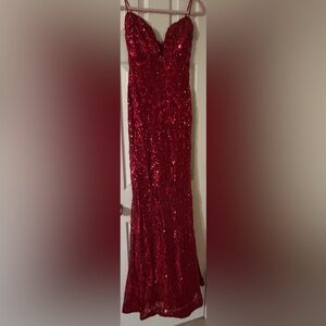Windsor formal red sequin dress NWOT small $159